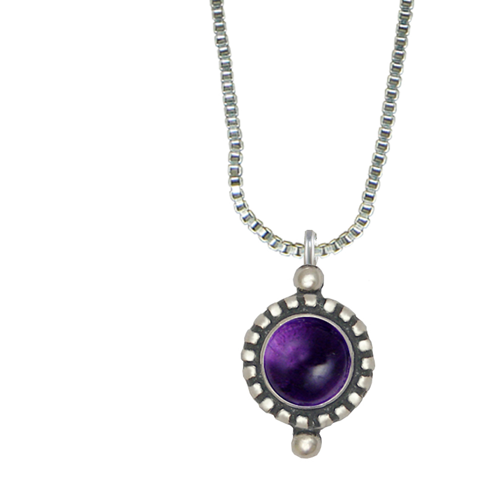 Sterling Silver Little Amethyst Pendant Necklace